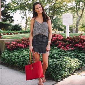 Abercrombie high rise black/grey skirt size 25